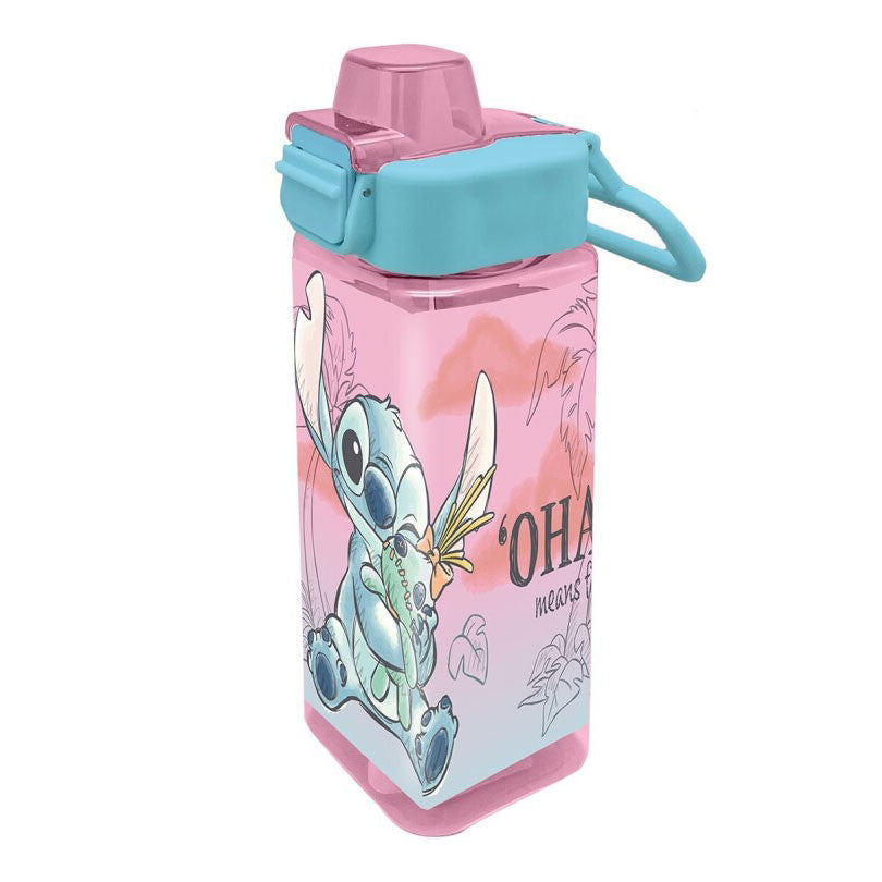 Disney Lilo un Stitch Nerātnā kvadrātveida plastmasas pudele 500 ml