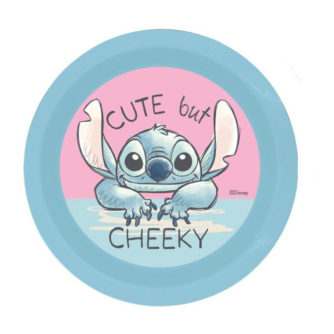 Disney Lilo un Stitch Nerātnais plastmasas vakariņu šķīvis
