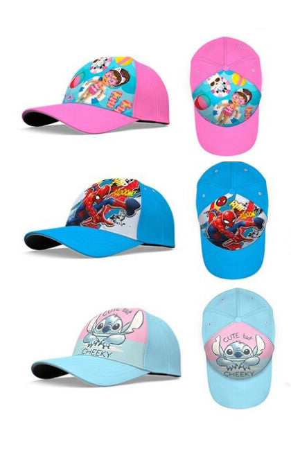 Disney Lilo un Stitch Mix Disney Lilo un Stitch, Zirnekļcilvēka, Gabijas leļļu namiņa bērnu beisbola cepure