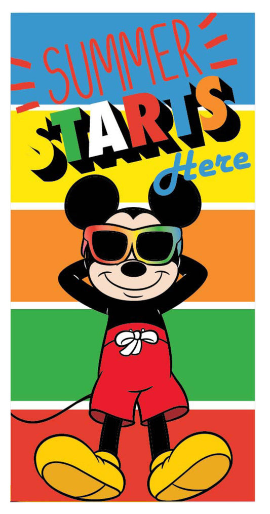 Disney Mickey Starts vannas dvielis, pludmales dvielis 70x137 cm (ātri žūstošs)