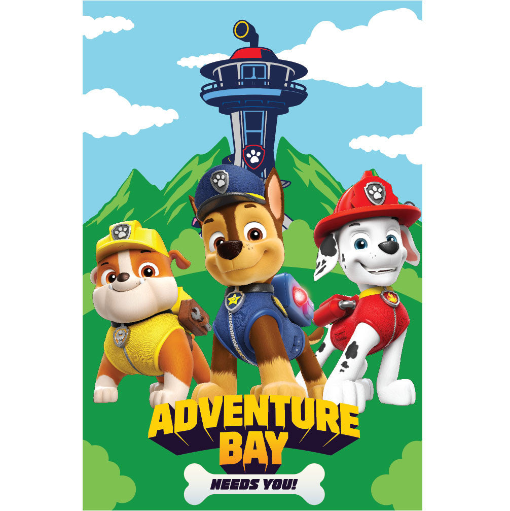 Ķepu patruļas flīsa sega Adventure Bay 100x150cm