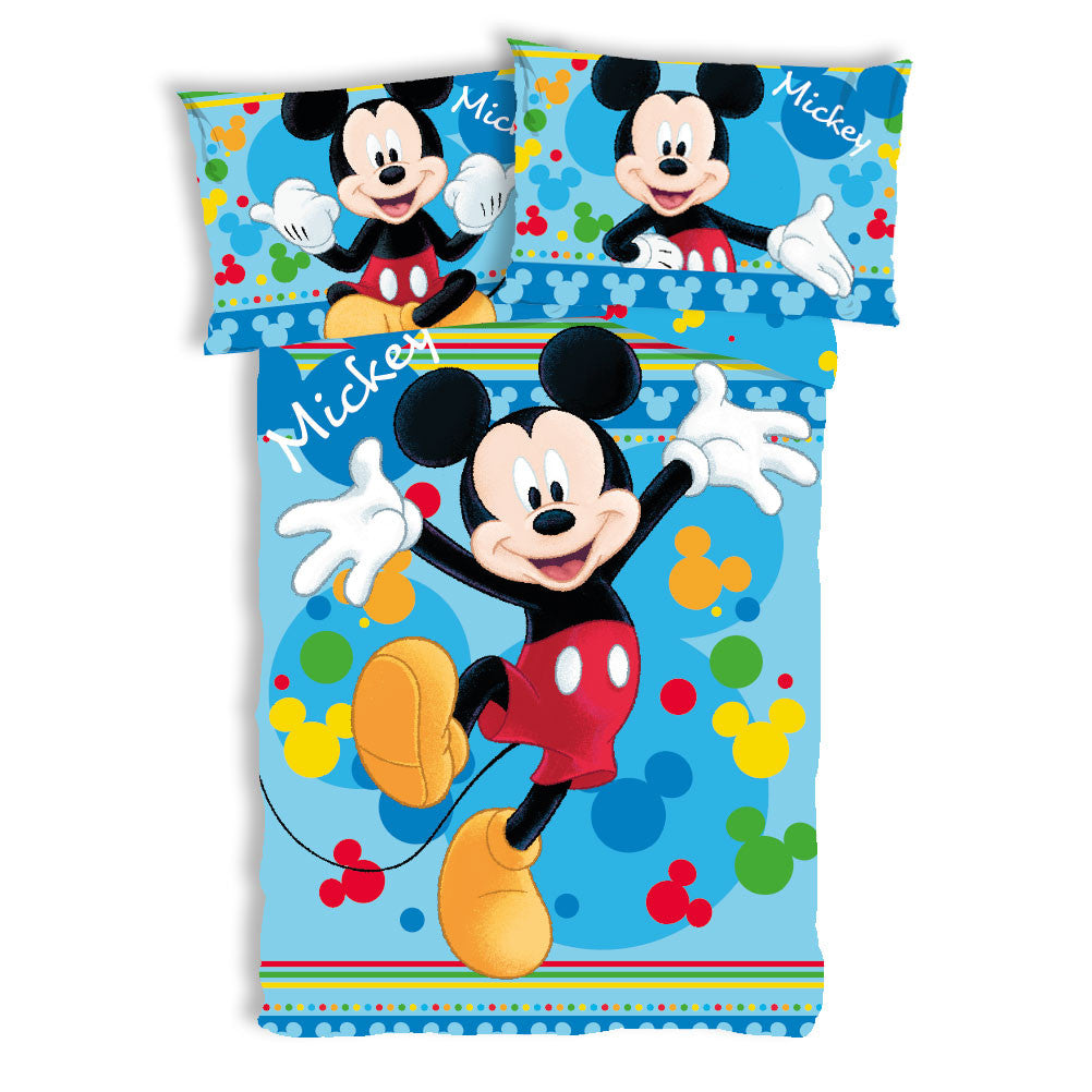 Disney Mickey Joyful bērnu gultasveļas komplekts 100–135 cm, 40–60 cm