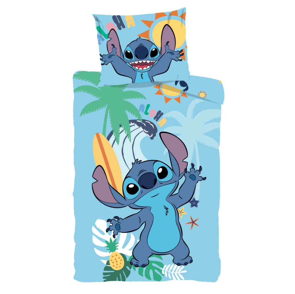 Disney Lilo un Stitch vasaras gultasveļas pārvalks 140–200 cm, 70–90 cm