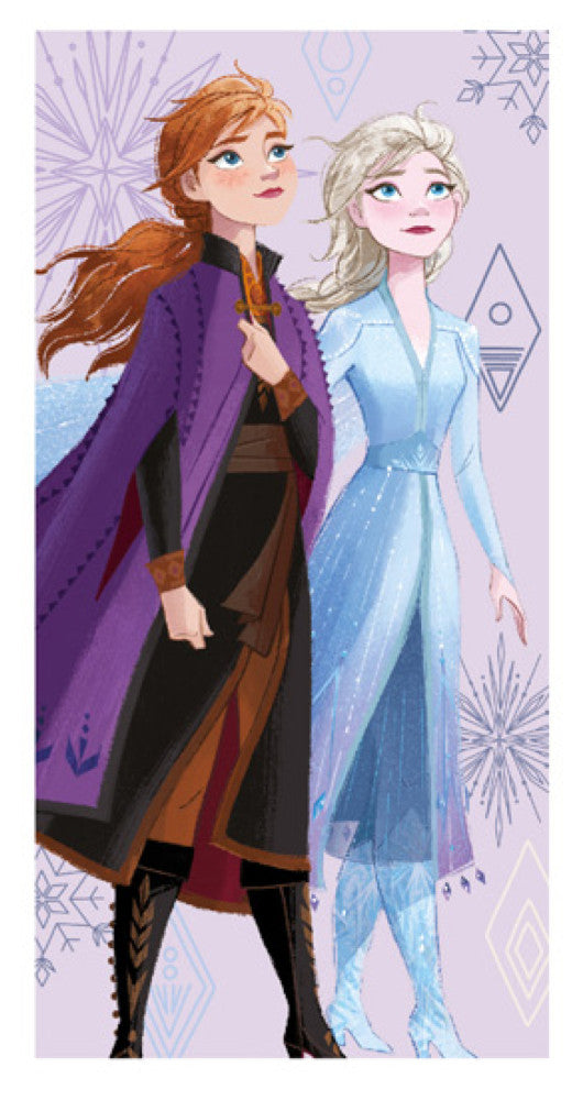 Disney Frozen burvju vannas dvielis, pludmales dvielis 70x137 cm (ātri žūstošs)
