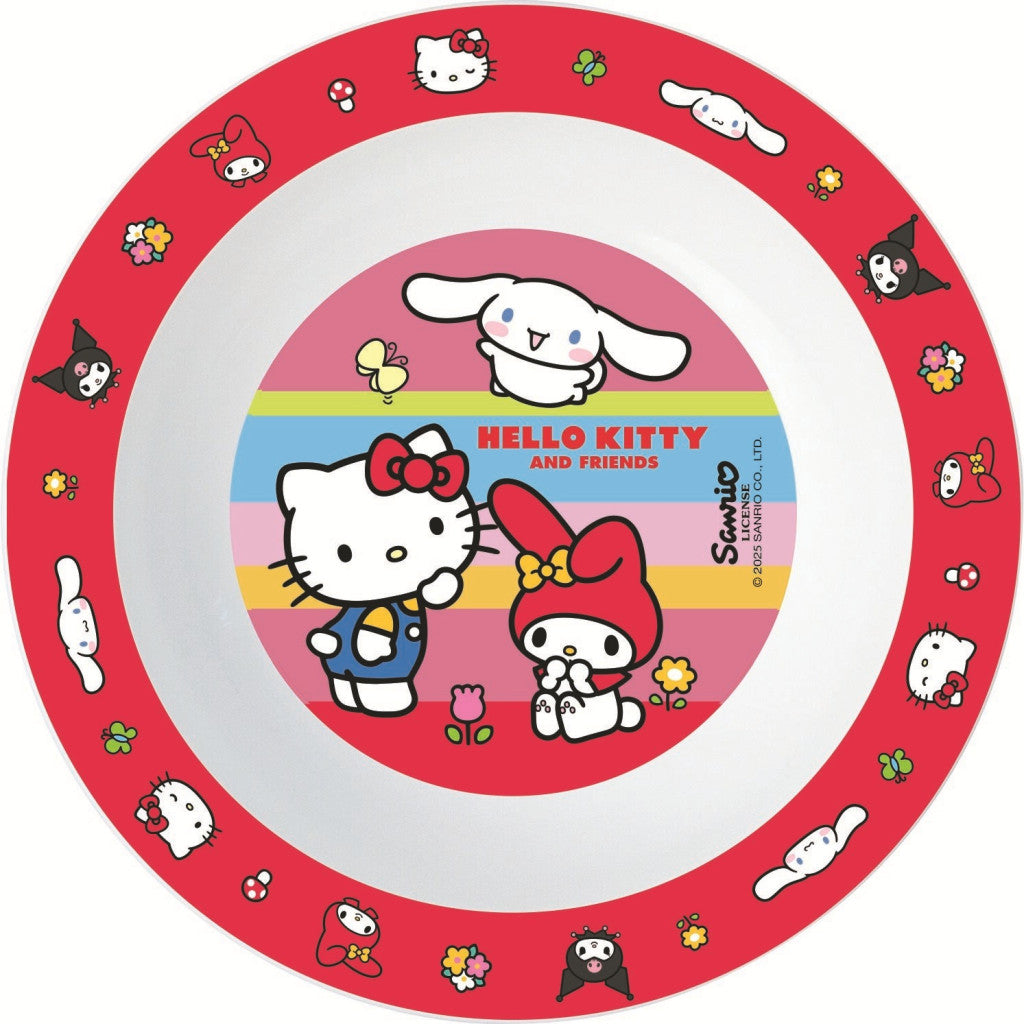 Hello Kitty un draugi mikro dziļais šķīvis 16 cm
