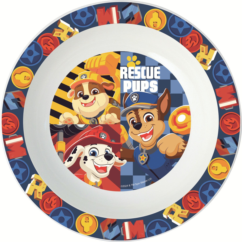 Paw Patrol Rescue Puppy mikro zupas šķīvis 16 cm