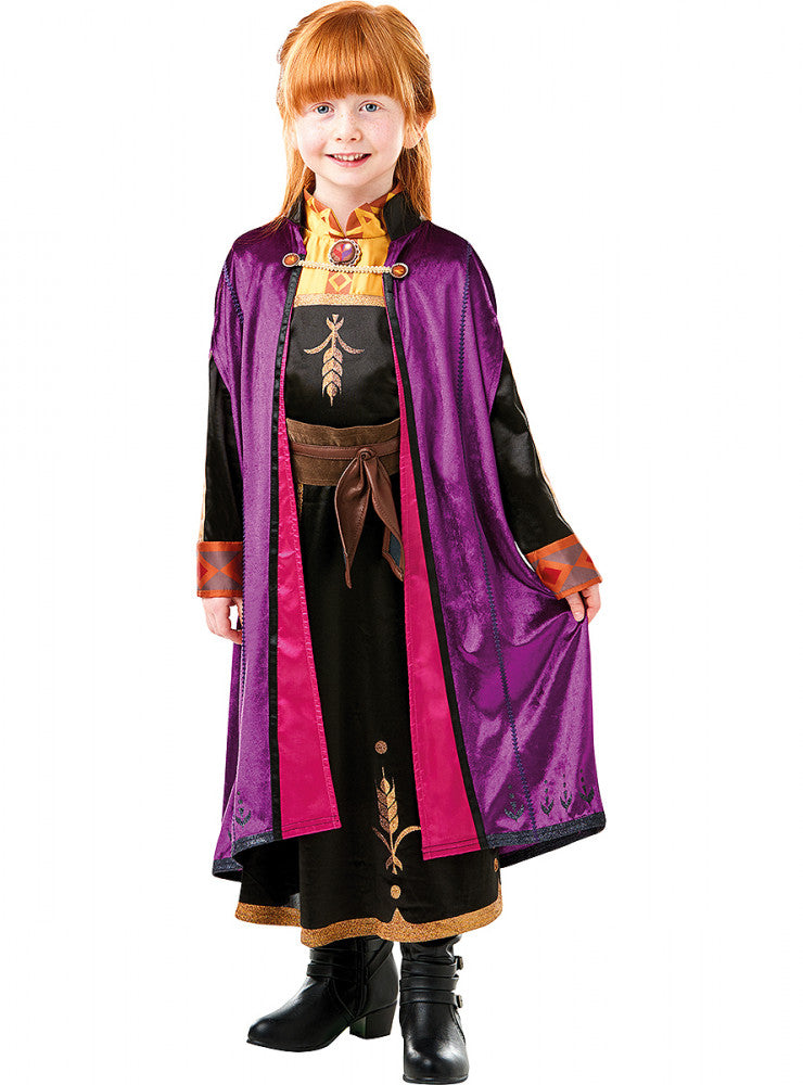 Disney Frozen luksusa Annas kostīms 7-8 gadi Rubīni