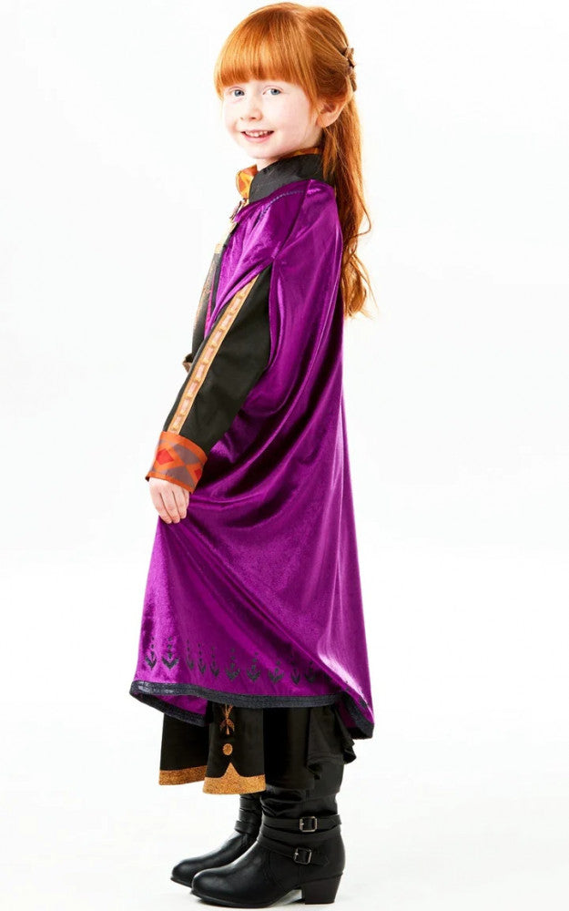 Disney Frozen luksusa Annas kostīms 7-8 gadi Rubīni