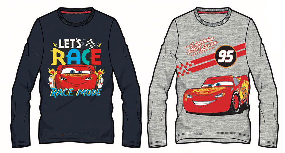 Disney Cars Race bērnu krekls ar garām piedurknēm, 3-8 gadi