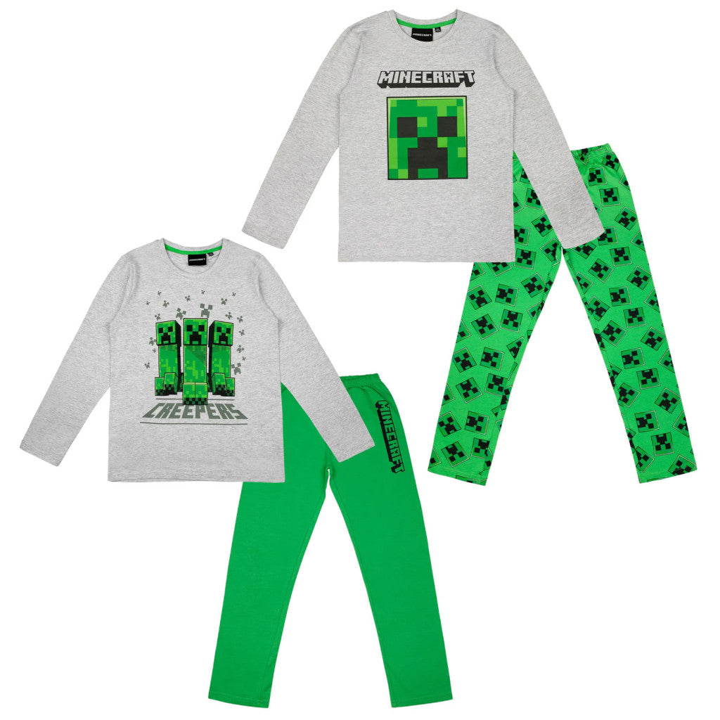 Minecraft Creeper bērnu garā pidžama 8-12 gadi