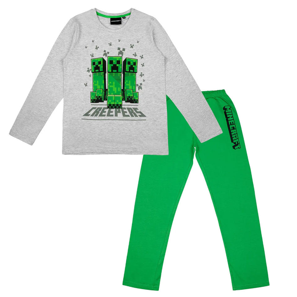 Minecraft Creeper bērnu garā pidžama 8-12 gadi