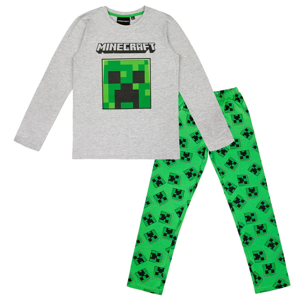 Minecraft Creeper bērnu garā pidžama 8-12 gadi