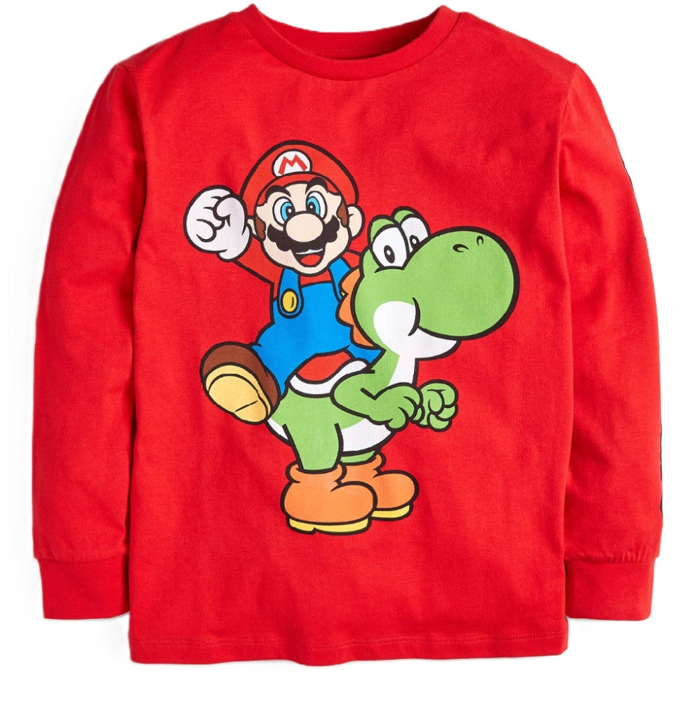 Super Mario Yoshi bērnu krekls ar garām piedurknēm, 6-12 gadi