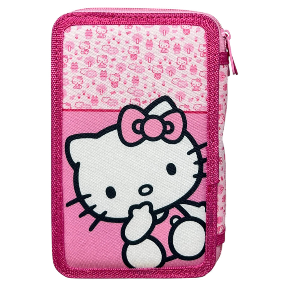 Hello Kitty Pinky pildītais zīmuļu maciņš, 3 līmeņi