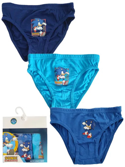 Sonic the Hedgehog bērnu apakšveļa, 3 biksīšu iepakojums