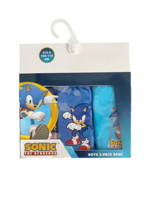 Sonic the Hedgehog bērnu apakšveļa, 3 biksīšu iepakojums