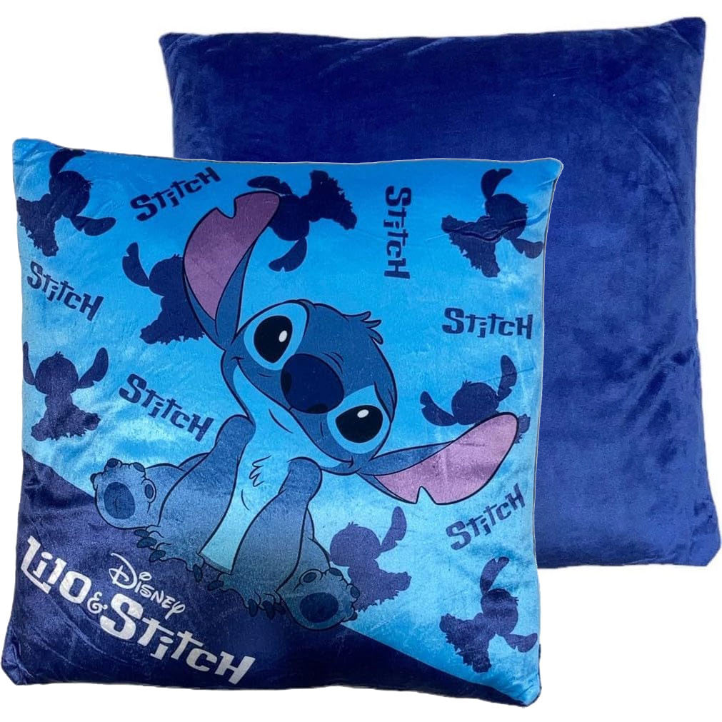 Disney Lilo un Stitch Happy samta dekoratīvais spilvens 38x38 cm