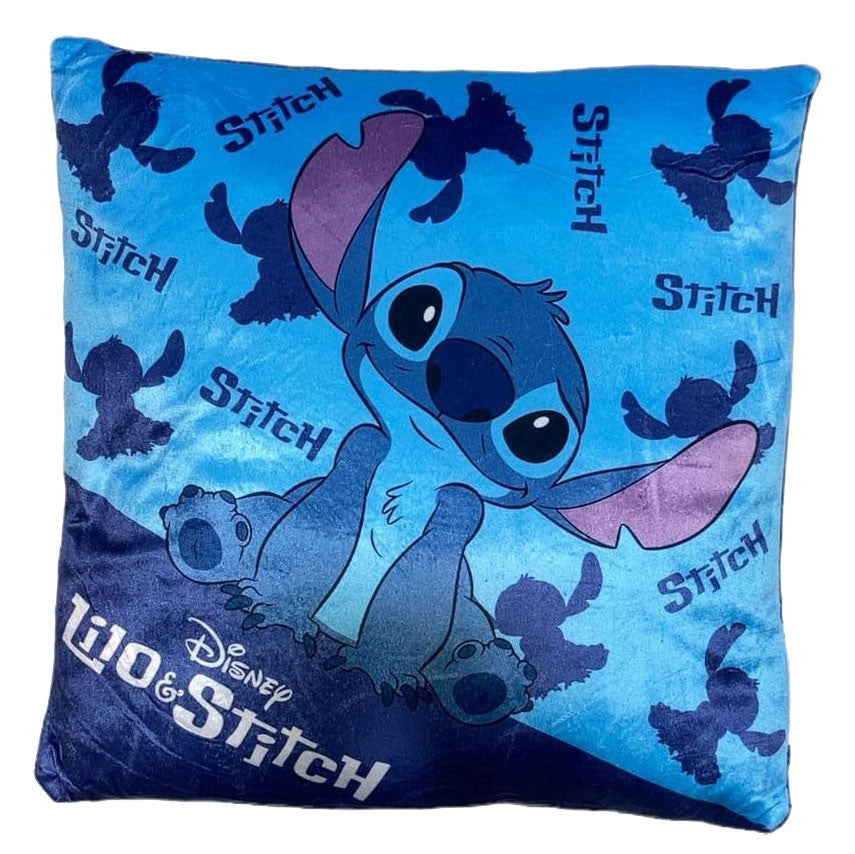 Disney Lilo un Stitch Happy samta dekoratīvais spilvens 38x38 cm