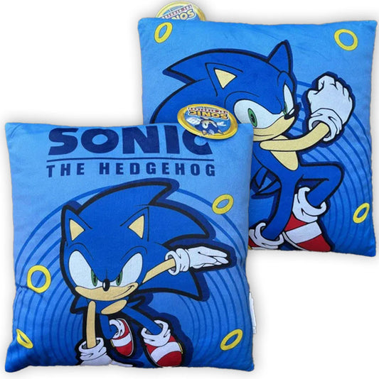 Sonic the Hedgehog Hyper Dash dekoratīvais spilvens 38x38 cm velūrs