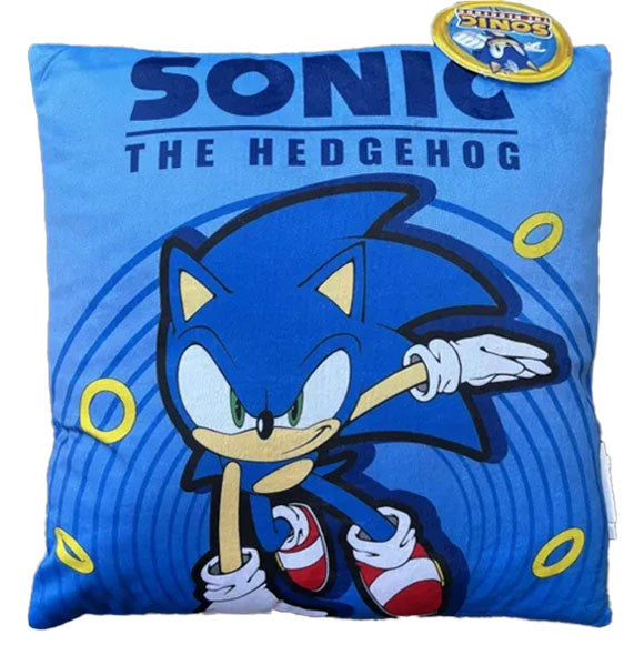 Sonic the Hedgehog Hyper Dash dekoratīvais spilvens 38x38 cm velūrs
