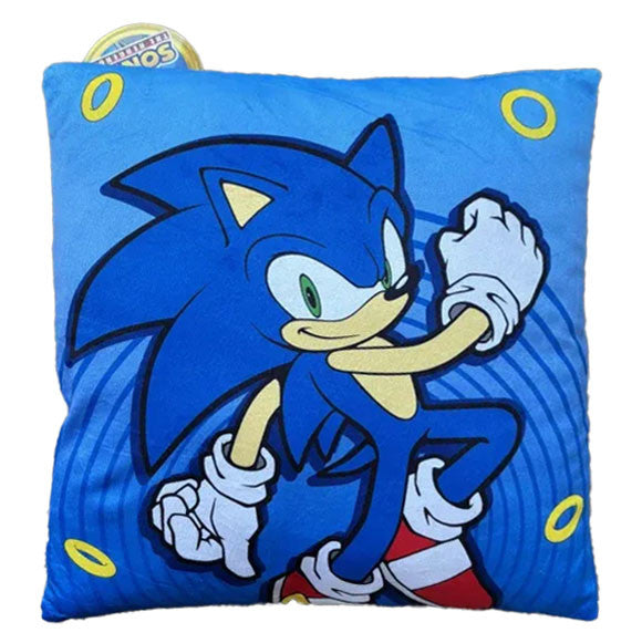 Sonic the Hedgehog Hyper Dash dekoratīvais spilvens 38x38 cm velūrs