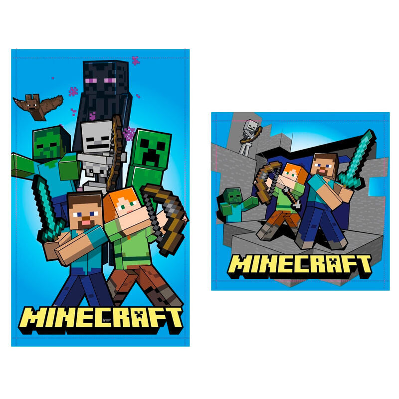 Minecraft dvieļu komplekts
