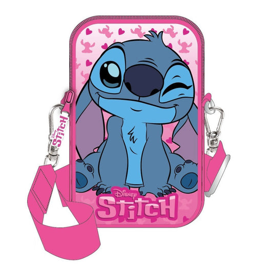 Disney Lilo un Stitch rozā luksusa telefona turētāja somiņa 18 cm