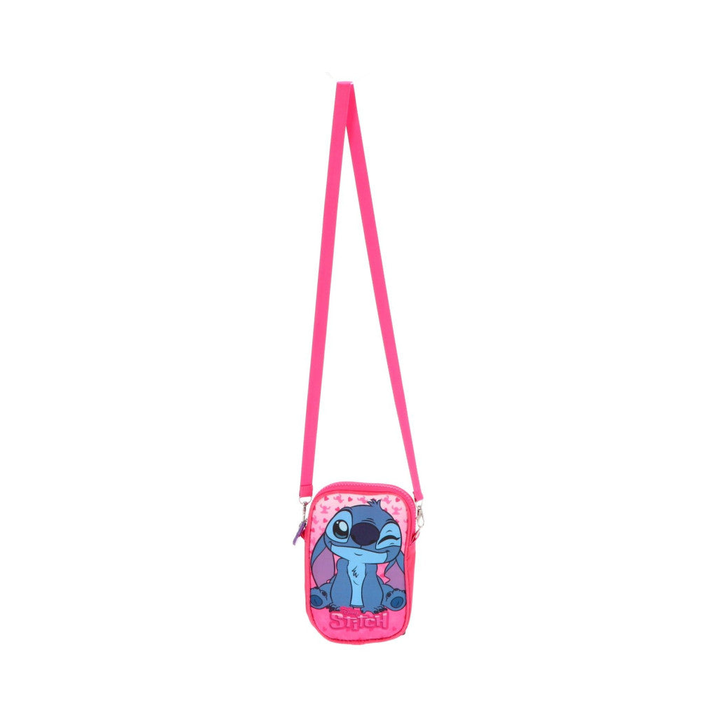 Disney Lilo un Stitch rozā luksusa telefona turētāja somiņa 18 cm
