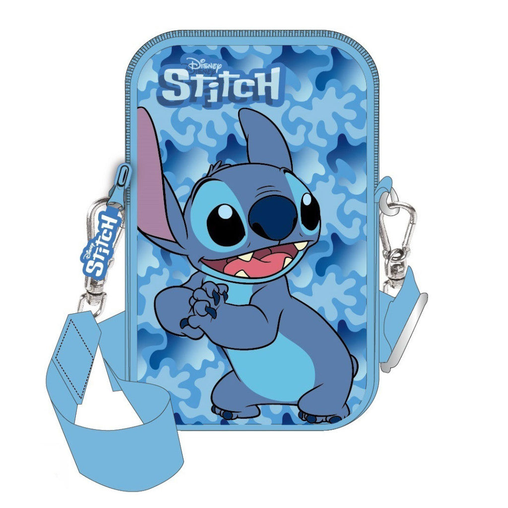 Disney Lilo un Stitch zila luksusa telefona turētāja somiņa 18 cm