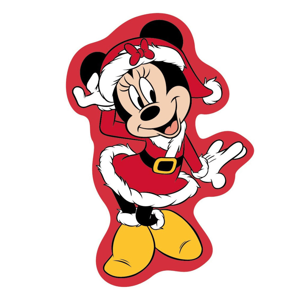 Disney Minnie Ziemassvētku 3D dekoratīvais spilvens 35 cm samts