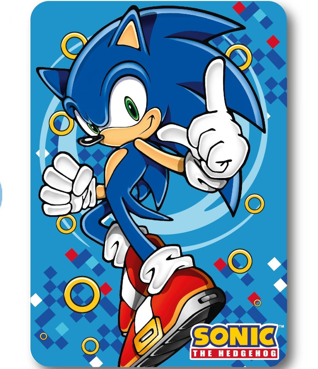 Sonic the Hedgehog Zelta gredzena flīsa sega 100x140cm