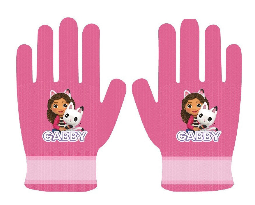 Gabby's Dollhouse Pink bērnu cimdi