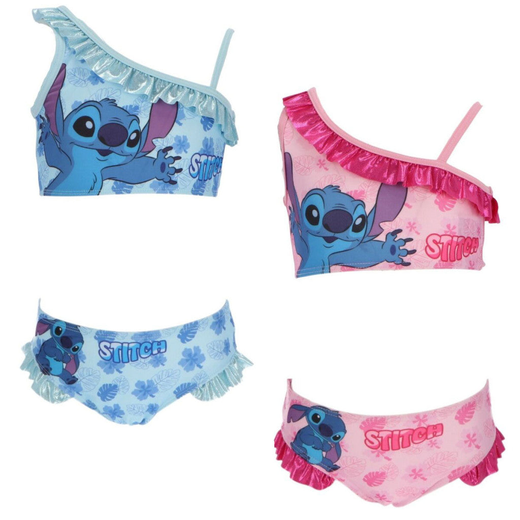 Disney Lilo un Stitch Tropical bērnu peldkostīms, bikini 3-8 gadi