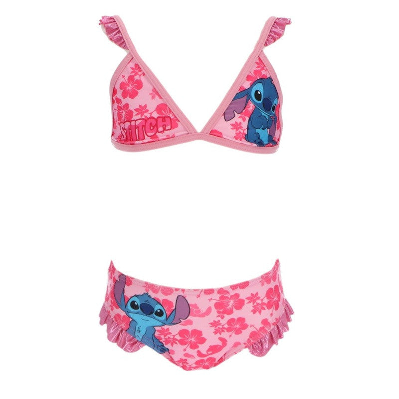 Disney Lilo un Stitch Hibiscus bērnu peldkostīms, bikini 3-8 gadi