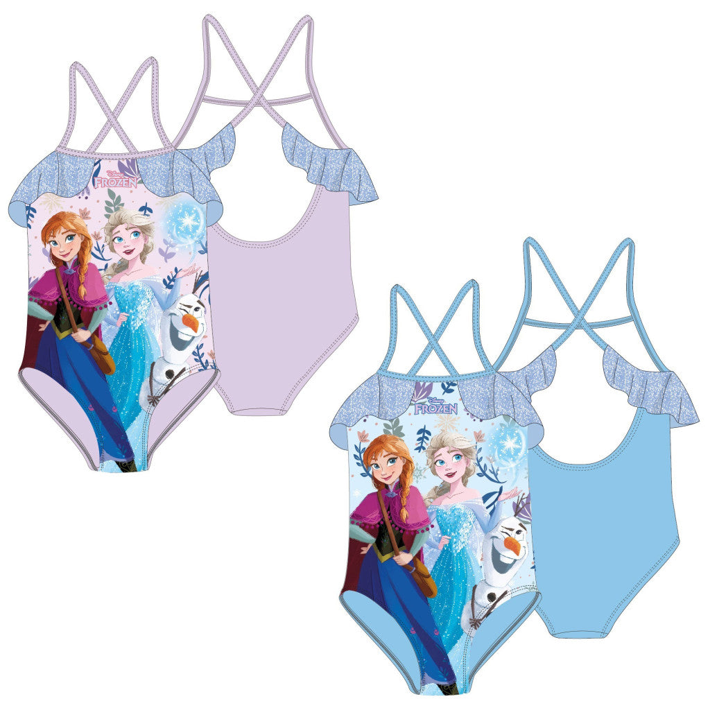 Disney Frozen Sisters bērnu peldkostīms, peldēšanai 3-8 gadi