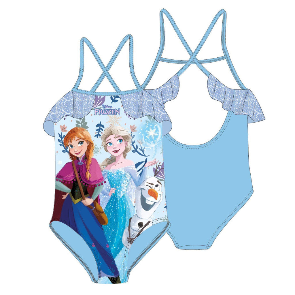 Disney Frozen Sisters bērnu peldkostīms, peldēšanai 3-8 gadi