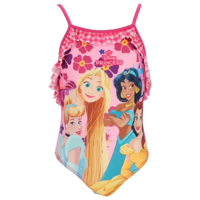 Disney Princess rūtainais bērnu peldkostīms, peldēšanai 3-8 gadi