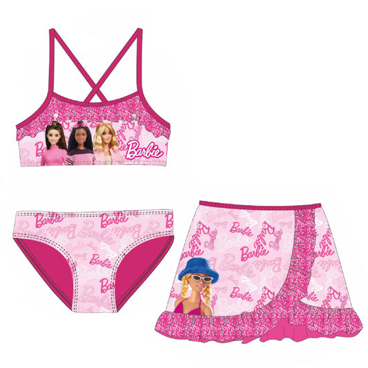 Barbie stila bērnu bikini un svārku komplekts 3-8 gadi