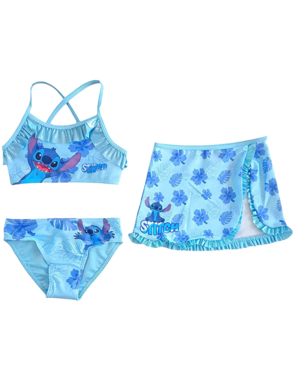 Disney Lilo un Stitch Leaf bērnu bikini un svārku komplekts 4-10 gadi