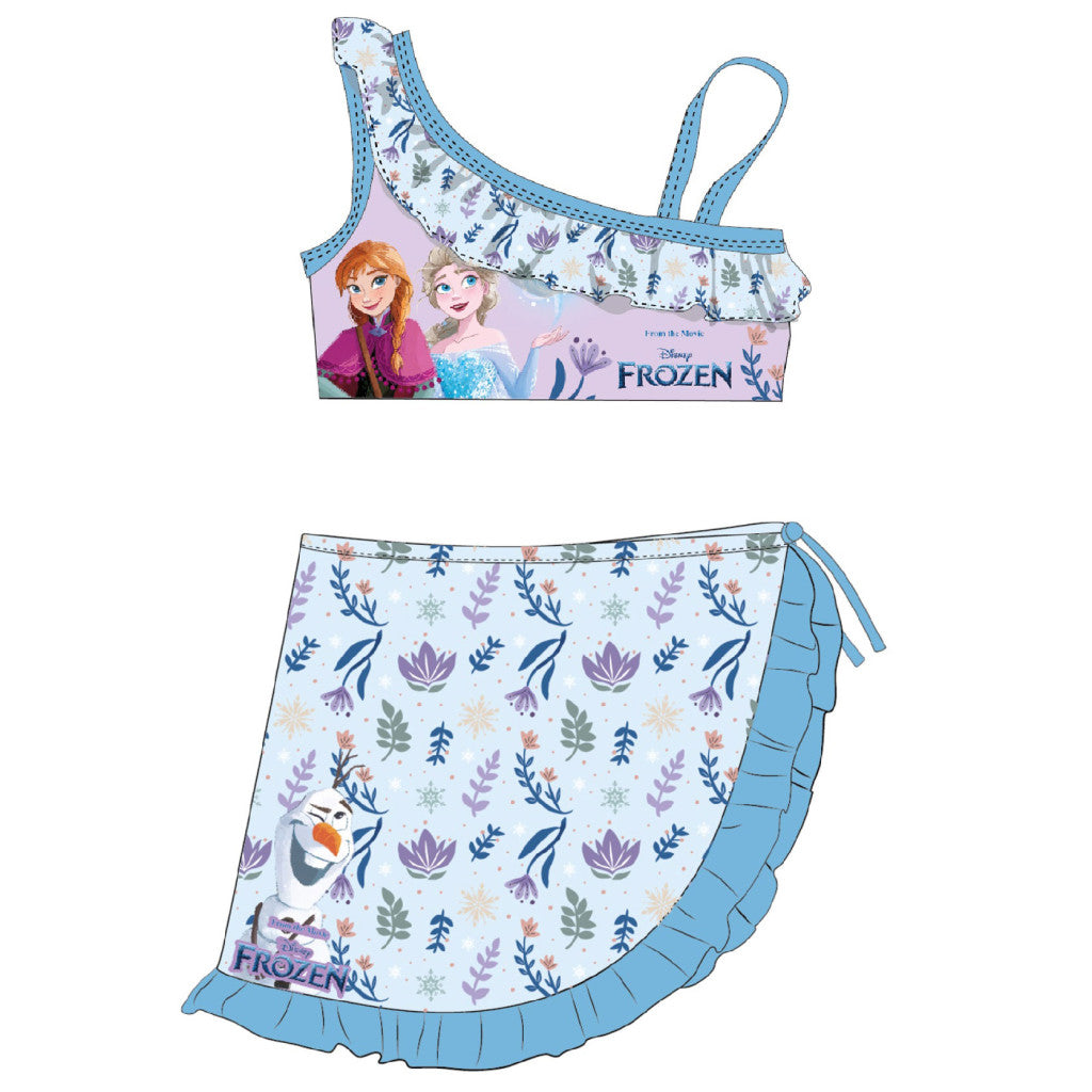 Disney Frozen bērnu bikini un sarongs komplekts 3-8 gadi