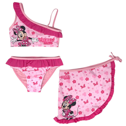 Disney Minnie Jauka bērnu bikini un sarongs komplektā 4-10 gadi