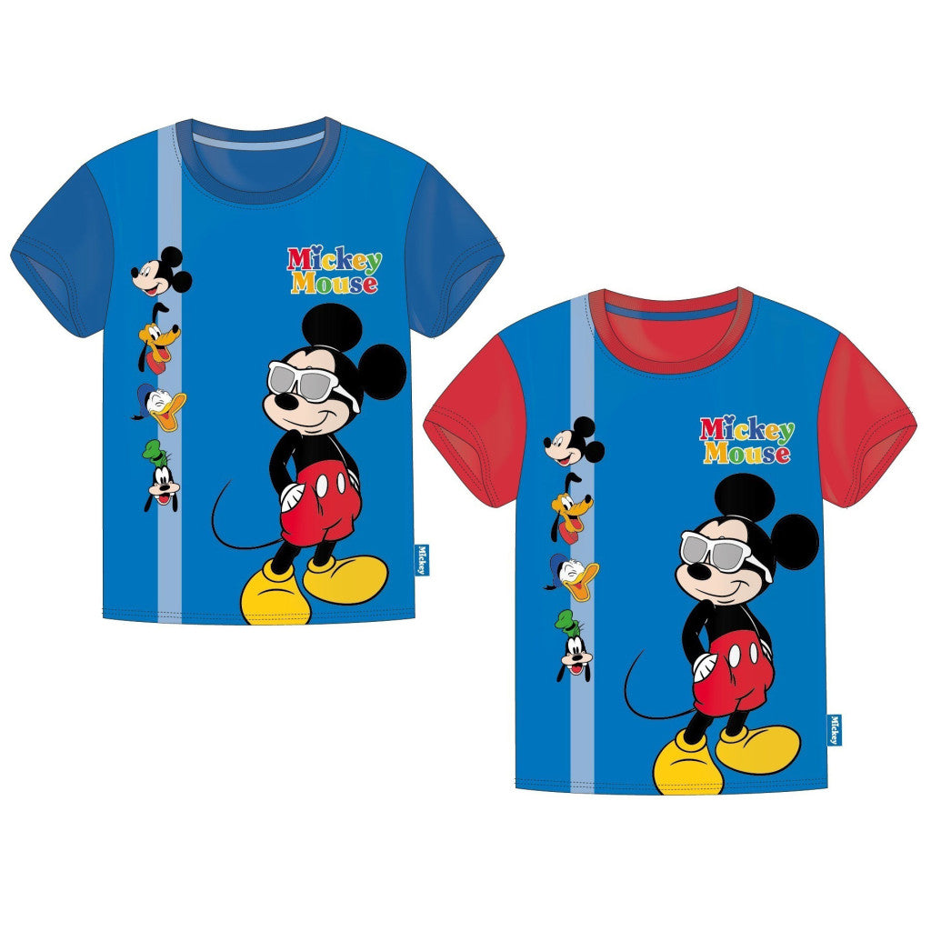 Disney Mickey Summer bērnu īsais T-krekls, topiņš 2-6 gadi