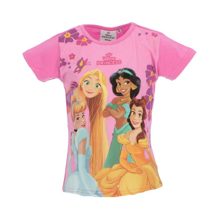 Disney Princess Friendship bērnu īsais T-krekls, topiņš 2-6 gadi