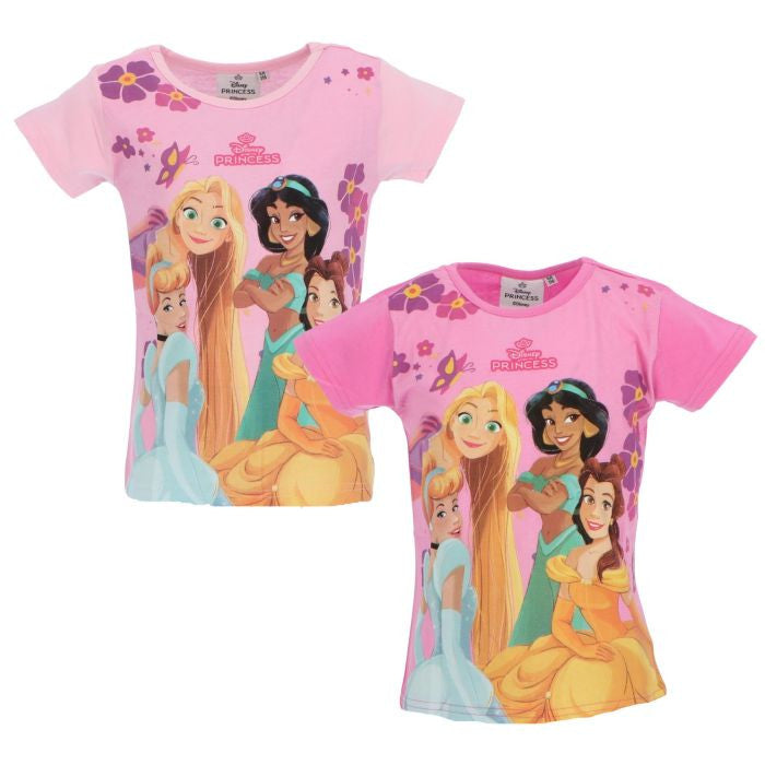 Disney Princess Friendship bērnu īsais T-krekls, topiņš 2-6 gadi