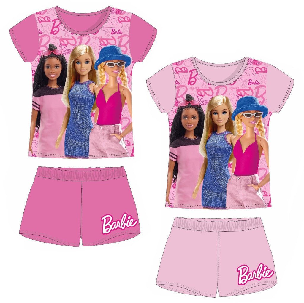 Barbie modernā bērnu īsā pidžama 3-8 gadi