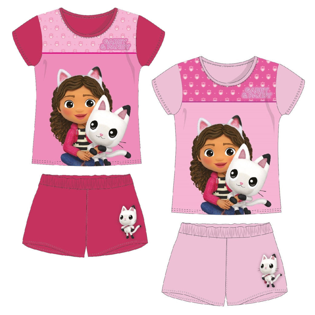 Gabby's Dollhouse Pandy Paws bērnu īsā pidžama 2-6 gadi