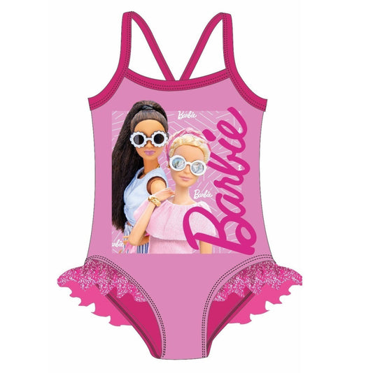 Barbie stila bērnu peldkostīms, peldēšanai, 3-8 gadi