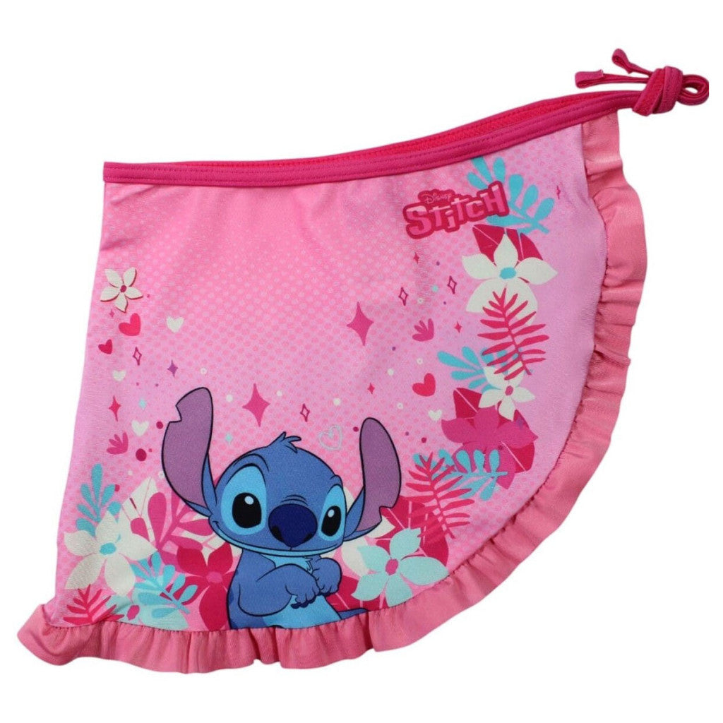 Disney Lilo un Stitch rozā bērnu peldkostīma un sarongu komplekts 3-8 gadi