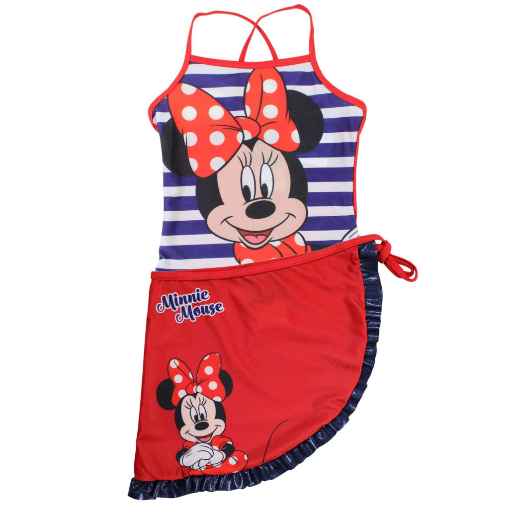 Disney Minnie Chic bērnu peldkostīma un sarongu komplekts 3-8 gadi
