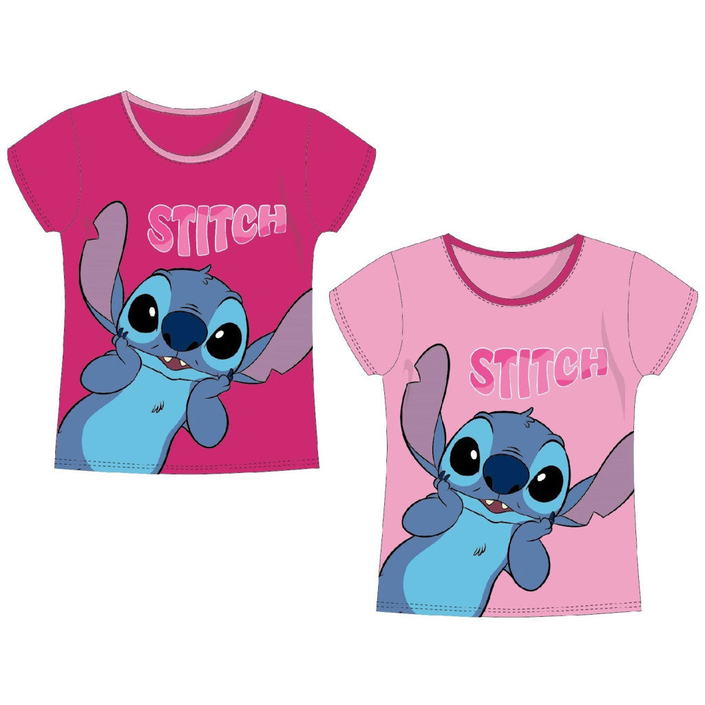 Disney Lilo un Stitch pārsteiguma bērnu īsais T-krekls, topiņš 3-8 gadi